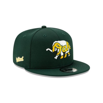 Green Oakland Athletics Hat - New Era MLB Batting Practice 9FIFTY Snapback Caps USA1985036